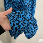 AQUA  Blue Animal Print Romper XS Photo 4