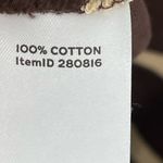 LL‎ Bean Vintage Dress Brown Striped Long Sleeve Dress Casual Cotton Size 8 Photo 4