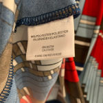 BCBG Maxazria Red White and Blue Geometric Halter Dress Packable Photo 4