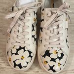 Coach Women’s Laceup Floral Leather Sneakers NEW Photo 3