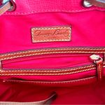 Dooney & Bourke Deep Coral Raspberry Leather Bucket Bag Photo 8