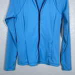 Title Nine  Women S Blue Sunbuster Hooded Jacket UPF 50 Zip Pockets Lightweight Photo 1