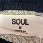 SoulCycle Women's Gray Fleece Long Sleeve Crewneck Sweatshirt Sweater Top Size M Photo 3