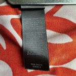 Bisou Bisou Orange Abstract Print Wrap Dress Sz 6 Business Casual Office Career Photo 6