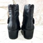 Coach and Four black ankle boots with buckle detail, zip back, genuine leather Size 7.5 Photo 1