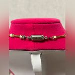 Beaded Hand Made Lanyard ID Badge Holder Necklace Beaded With Silver Accents Photo 2