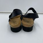 NAOT Women Black Leather Cork Foot Bed Israeli Kayla Sandals Size US 10/ 41 Photo 2