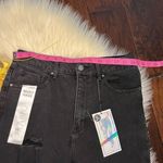 Tinseltown  Hi rise The Mom Jean graffiti raw hem sz 11 Photo 5
