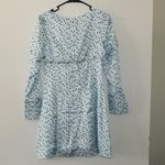 Choosy Light Blue Satin Polka Dot Dress Size Small Photo 8