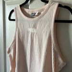 Puma | baby pink ribbed sleeveless workout tank-top Size XL Photo 3