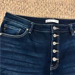 KanCan Dark Blue Button Fly Distressed Skinny Jeans Size 32 Black Photo 2