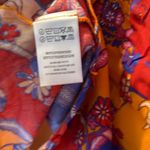 Modcloth  Taking a Tropical Twirl Babydoll Orange Psychedelic 60’s Dress MED NWT Photo 3