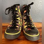 Sequined, floral high tops, women’s size 11 Black Photo 3