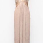 Tadashi Shoji . Neoma Metallic Pintuck Gown. Photo 0