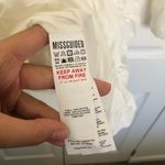 Missguided NWT White  Tall Ruched Long Sleeve Poplin Square Neck Mini Dress 8 Photo 5