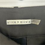 Alice + Olivia Black Faux Leather Cropped Snakeskin Print Ankle Size 2 Vegan Photo 6