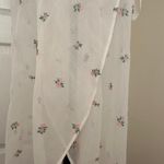 Victoria's Secret NWT White Sheer Long Floral Embroidered Robe, Sz XS/S Photo 5