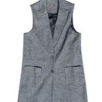 J. McLaughlin Black/White Houndstooth Wool Blend Cate Vest Tunic Size Small Photo 2