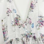 Anthropologie Maeve for  Peony Garden White Floral Print Mini Dress Size 8 NWT Photo 7
