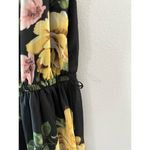 Disney Princess Dress Women's XS Black Floral Fairy Grunge Long Maxi Sheer Photo 7