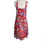 Talbots fit and flat midi dress fantastic paisley Sz 14 Photo 2