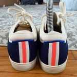 Rothy's Rothy’s Lace Up Sneakers Classic Navy and Cream Striped size 7 Photo 8