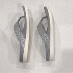 Spenco Orthotic Thong Sandals in Grey Shimmer Cheetah Print 9.5 Gray Photo 11