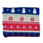 Hue Christmas Red Blue White Snowflake Snowman Stretchy Full Length Leggings L/XL Photo 1