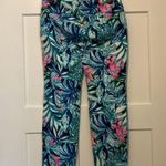 Lilly Pulitzer New Kelly Ankle Pant, Maldives Green Floral Size 2 Preppy Beach Photo 4