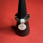 Bomb Party RG46343 “Uptown Glamour” Black Ice Crystal on Rose Gold Sz10 Ring NWT Size 10 Photo 2