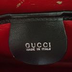 Gucci Vintage 100% Authentic  Metal "G" Lock 007.406.0259 Black Leather Bag. Photo 4