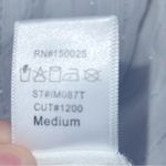 Emory park Long sleeve blouse NWOT white with silver detailed geometry neckline Photo 6