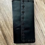 La Regale  Black Satin Evening Convertible Clutch Shoulder Bag Purse, Beaded Photo 1