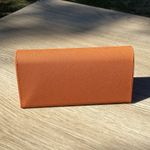 Tory Burch  Orange Sunglasses Case Hard Shell Clam Shell Designer Photo 2