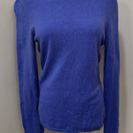 Peck & Peck  pure 100% cashmere 2-ply sweater large blue‎ Photo 0