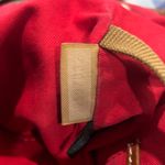 Dooney & Bourke  Navy Suede Bucket Bag Brown Leather Drawstring Tassel Photo 9