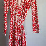 Diane Von Furstenberg Diane‎ von Furstenberg DVF 100% Silk Wrap Dress Confetti Red White size 6 Photo 0