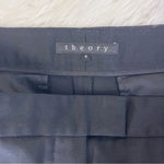 Theory Women’s Black Slim Straight Leg Trouser Pants Stretch Size 4 Photo 5