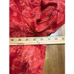 Kate Hill  Women's Silk Blazer Red Floral Button Front Lined Jacket Size 16W Photo 4
