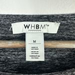 White House | Black Market WHBM Top M Gray Metallic Shimmer Long Sleeve Y2K Glam Minimalist Party Basic Photo 1