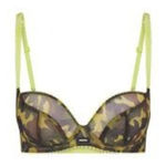 SKIMS NWT  ULTRA FINE MESH UNLINED DEMI BRA CAMO SZ 34D Photo 0