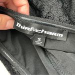 Third Charm Dress NWT indy floral lace halter mini womens Black (small) Photo 2