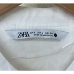 ZARA White Eyelet Embroidered Maxi Dress Large Belted Resort Coastal Vacation Photo 10