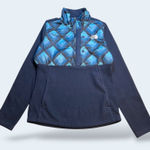 The North Face  Womens Fleece Pullover Jacket Geometric Blue XS Photo 0