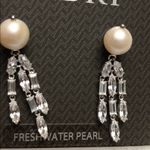 NWT Nadri Rhodium plated Freshwater Pearl earrings Photo 4