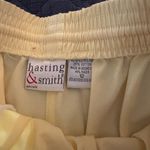 Hasting & Smith Size 12 Yellow Elastic Tie Waist Pants Photo 6