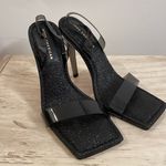 Good American  Crystal Crush Lucite Heels Photo 0