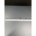 Vintage SKU 052 Silver Chain Necklace With Red Beaded Floral Accents Photo 3