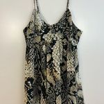 ZARA Plumetis Snake Skin Animal Spaghetti Strap Mini Babydoll Dress Size Medium Photo 1