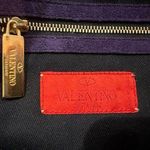 Valentino Garavani Eggplant Purple Suede Large Tote Bag with Gold Hardware Photo 1